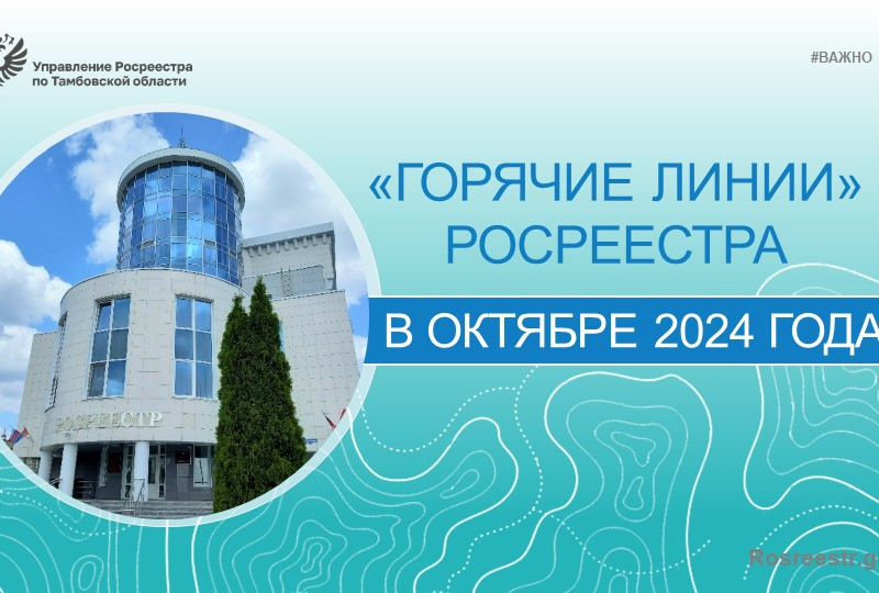 Горячие линии Росреестра_октябрь 2024